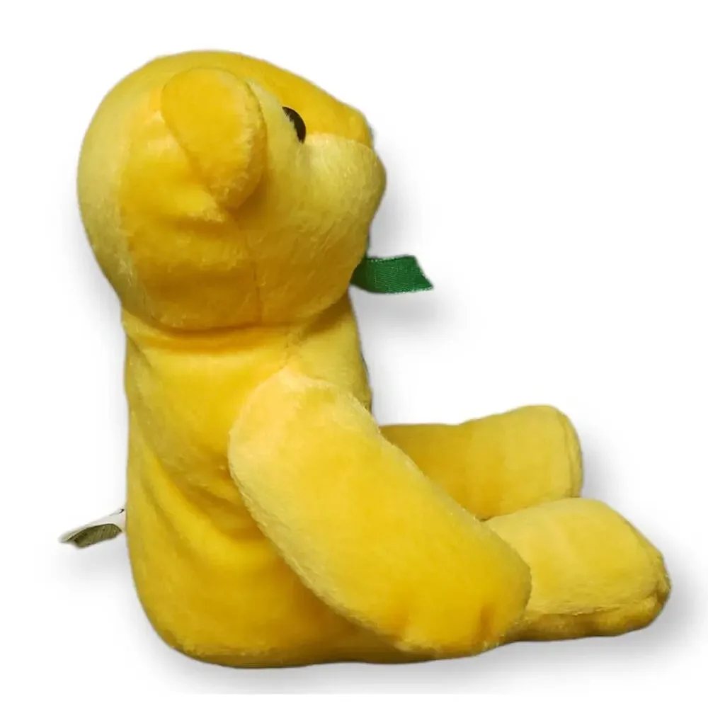 Mardi Gras 2005 Stuffed Yellow Plush Bear